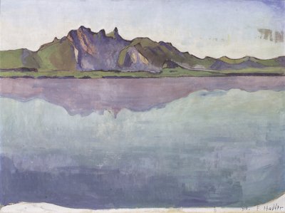 Lake Thun with Stockhorn Range by Ferdinand Hodler